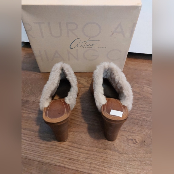 Arturo Chiang Tan Ankle Booties with Tassel Detail - Picture 2 of 6